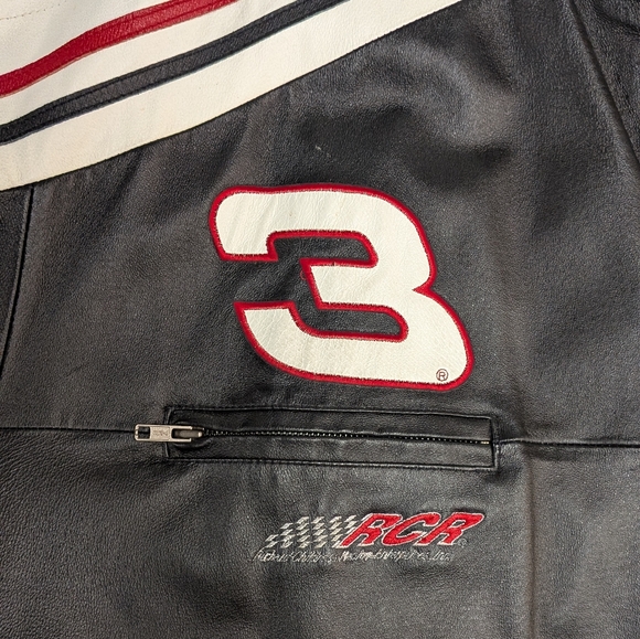 Dale Earnhardt NASCAR Wilsons Leather 90s Jacket Sponsor Logo Winston Cup 2XL - Picture 13 of 16